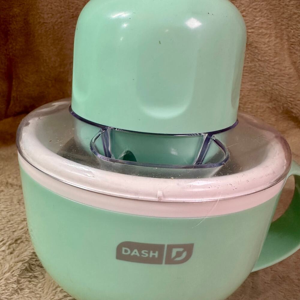 Dash My Mug Ice Cream Maker Aqua Personal Frozen Dessert Maker Tested Works - Picture 2 of 7